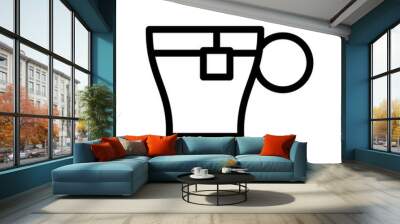 Cup of tea icon PNG Wall mural