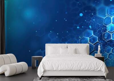 Banner design with geometric shapes Wall mural