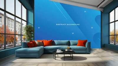 abstrack blue vector background design Wall mural