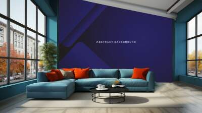 abstrack blue vector background design Wall mural