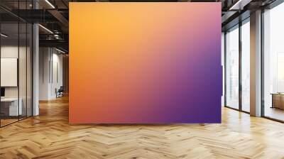 blurry gradeint orange purple smooth colorful aura dreamy abstract plain background banner Wall mural