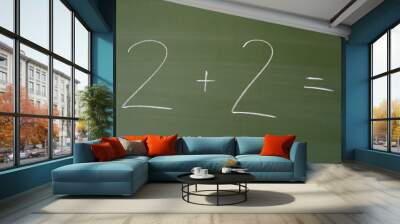 2 plus 2 Wall mural