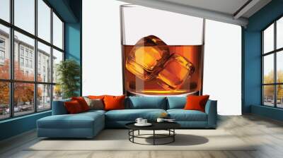 glass of whiskey vector flat minimalistic isolated illustration Wall mural