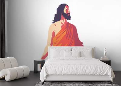 indian jesus christ isolated Wall mural