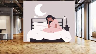 Insomnia vector flat minimalistic isolated illustration Wall mural