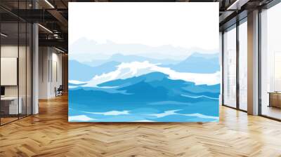 Ocean vector texture wide view Wall mural