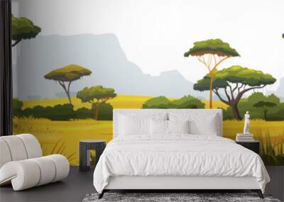 savannah isolated vector style Wall mural