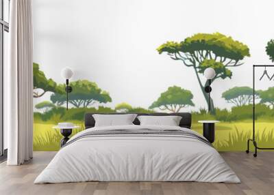 savannah isolated vector style Wall mural