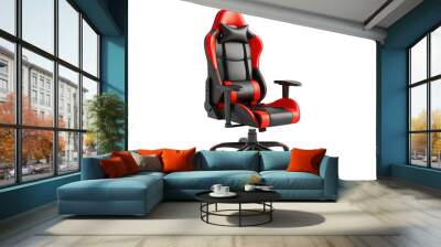 Gaming chair isolated on transparent background Wall mural