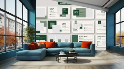 creative business powerpoint presentation slides template design. use for modern keynote presentatio Wall mural