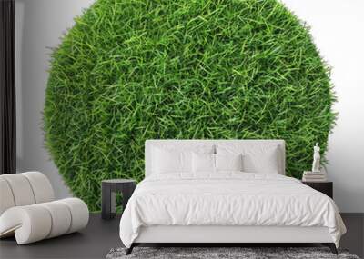 Round podium of green grass Png
 Wall mural