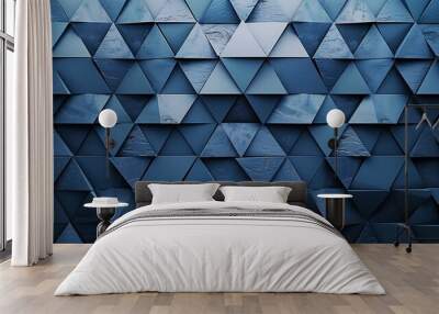 Futuristic Triangular Wall background with tiles Wall mural