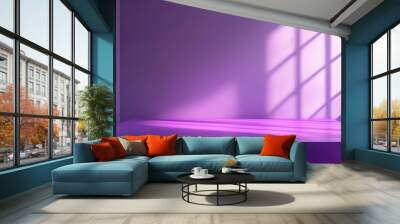 Purple Room Pedestal PURPLE Background Wall mural