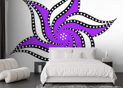 indonesian batik motifs with various touches of modern colors, become a very good work Wall mural