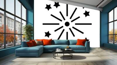 fireworks icon or logo isolated sign symbol vector illustration - high quality black style vector icons
 Wall mural