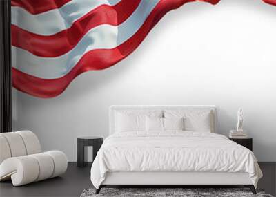 American flag border on transparent background Wall mural