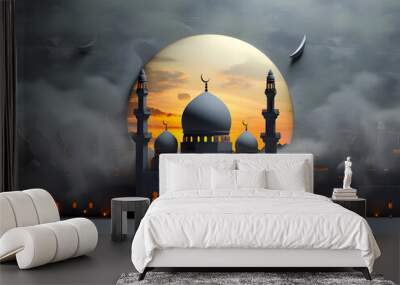 ramadan kareem background vector graphics  illustration
 Wall mural