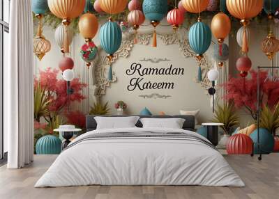 ramadan kareem background vector graphics  illustration
 Wall mural