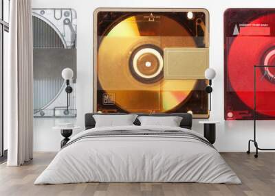 audio mini discs for music #2. set | isolated Wall mural