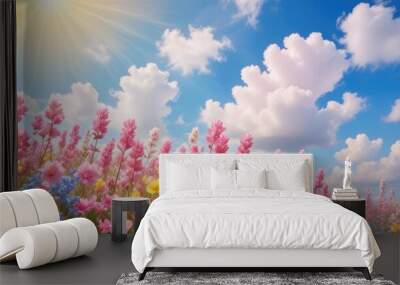 art abstract spring background or summer background Wall mural