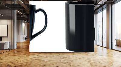 3d mockup of black mug for tea or coffee Wall mural