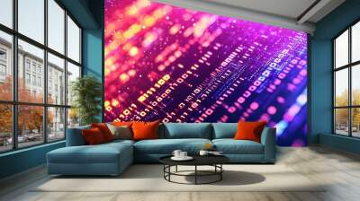 Adoption of technology in business in the digital age Digital transformation concept : Stock Wall mural