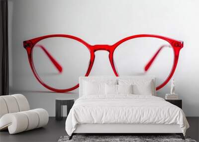 In daily life, the round eyeglasses with modern and minimal style can be used as optical accessories for males and females. Wall mural