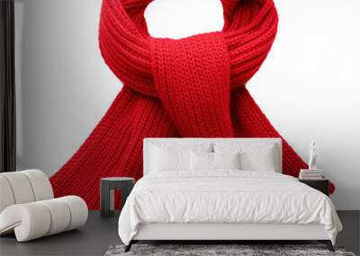 Red scarf Wall mural