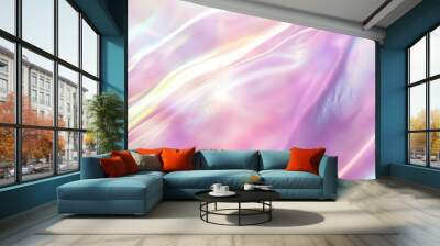 The transparancy of rainbow plastic or glass. The holographic quality of rainbow foil. Wall mural