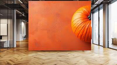 This is a bright, colorful pumpkin for Halloween. It can be used as a background, poster, greeting card, etc. Wall mural