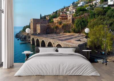 The harbor of Alanya on a beautiful summer day. Turkey Wall mural