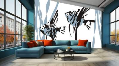 Two fish Wall mural