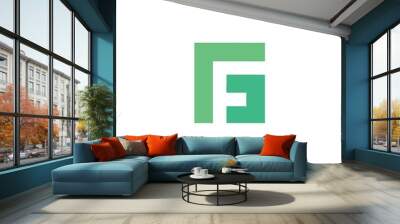 Letter fg logo design concept template vector Wall mural