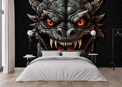 head of a dragon Wall mural