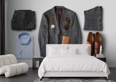 Concept on the topic of fashion and classic clothes Wall mural