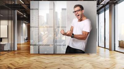 Great joy and success with young guy Wall mural