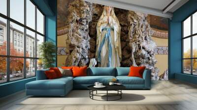 Our Lady of Lourdes at Saint Nicholas Parish Church in Donja Zelina, Croatia Wall mural