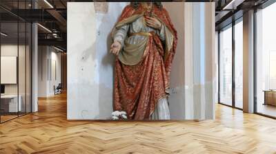 Sacred Heart of Jesus, statue in the Church of St. Mary Magdalene in Cazma, Croatia Wall mural