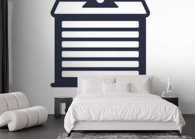 garage door icon on white background. Simple element illustration from Architecture and city concept. Wall mural