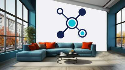 two color advertising networks vector icon from general-1 concept. isolated blue advertising networks vector sign symbol can be use for web, mobile and logo. eps 10 Wall mural