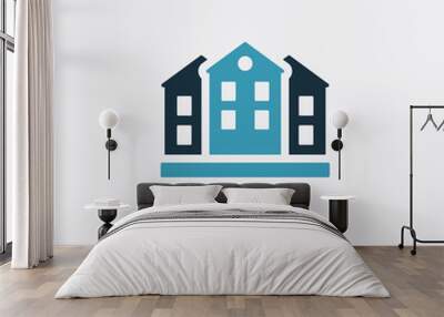 two color duplex vector icon from real estate concept. isolated blue duplex vector sign symbol can be use for web, mobile and logo. eps 10 Wall mural