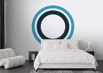 two color grommet vector icon from sew concept. isolated blue grommet vector sign symbol can be use for web, mobile and logo. eps 10 Wall mural