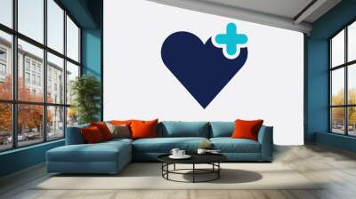 two color health care vector icon from health and medical concept. isolated blue health care vector sign symbol can be use for web, mobile and logo. eps 10 Wall mural