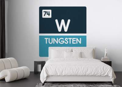 two color tungsten vector icon from user interface concept. isolated blue tungsten vector sign symbol can be use for web, mobile and logo. eps 10 Wall mural