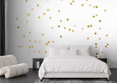 Small Golden Confetti Dots Wall mural