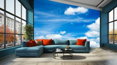  blue sky. Wall mural