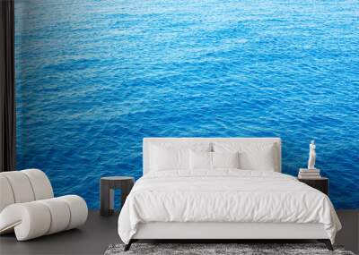 Blue sea surface with waves Wall mural