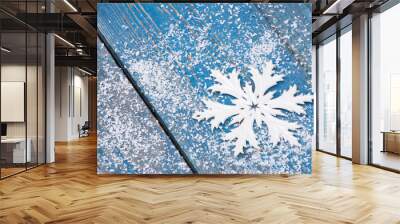 Christmas snowflake Wall mural