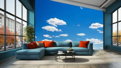 clouds in the blue sky Wall mural