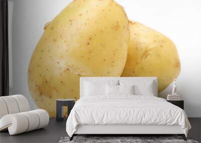 New potato isolated on white background Wall mural